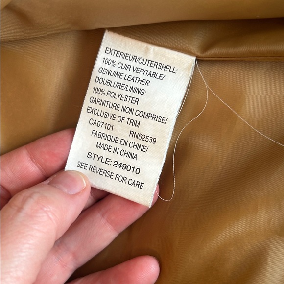 UD Utex Design Genuine Leather Coat - Picture 3 of 7